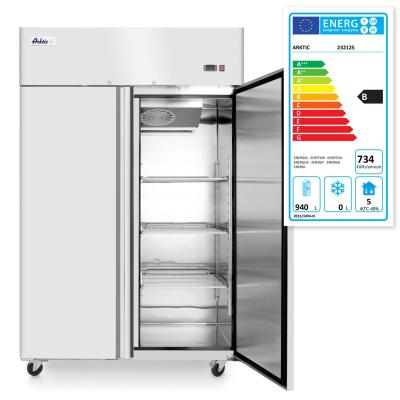 Dvoudveřová chladicí skříň, 1240 l, Arktic, Profi Line, GN 2/1, 940L, 230V/350W, 1314x800x(H)2082mm | 232125